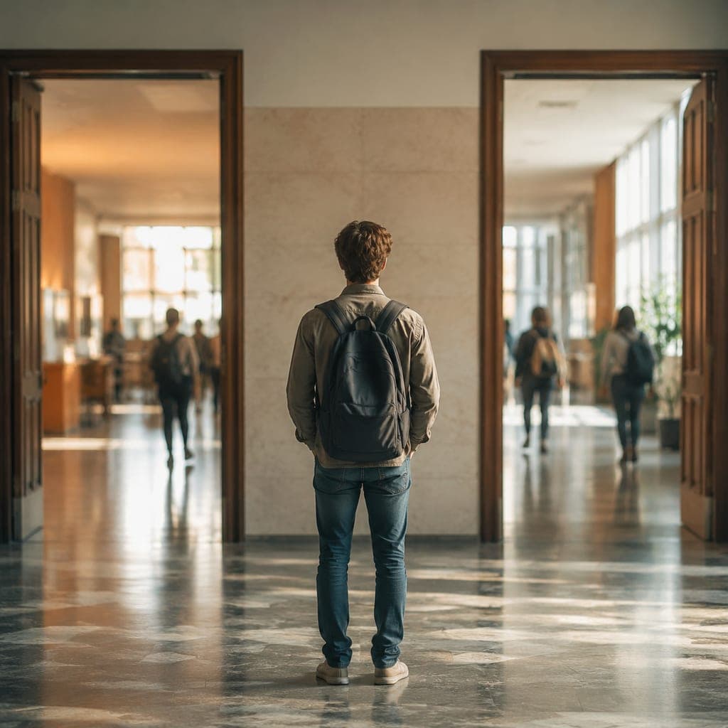 Un lycéen et ses parents comparent les voies PASS et L.AS avant de formuler leurs vœux sur Parcoursup