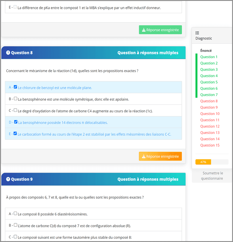 Diagnostics personnalisés